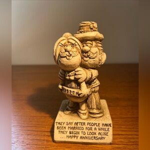 Vintage 1975 Paula Figurine Ontario Canada married a long time happy anniversary